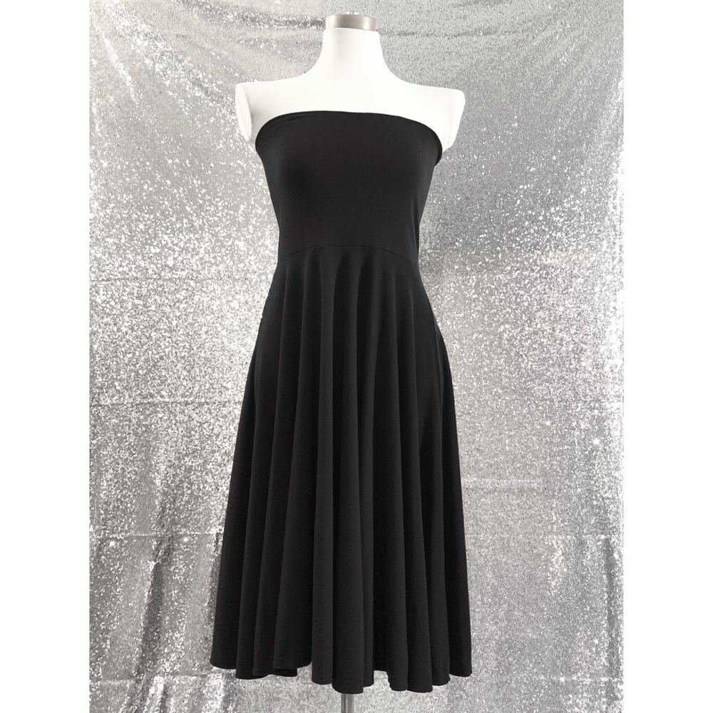 J Crew - Black strapless dress